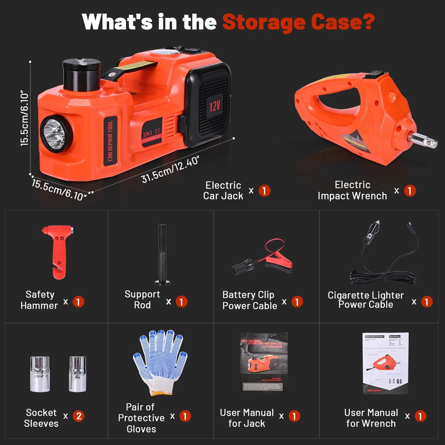 Flat tire? Fix it in minutes with this 3-in-1 electric car jack 🔧⚡