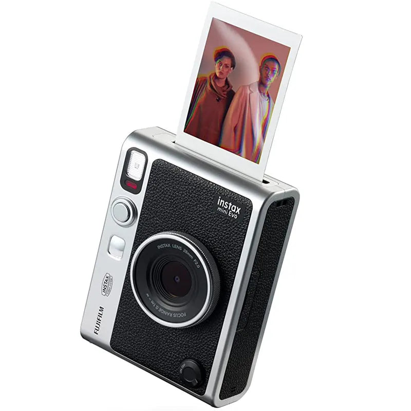 FUJIFILM Instax Mini EVO Instant Film Retro Camera Black , Brown Bare Metal Imaging Retro For 3 Inches Photographic Paper