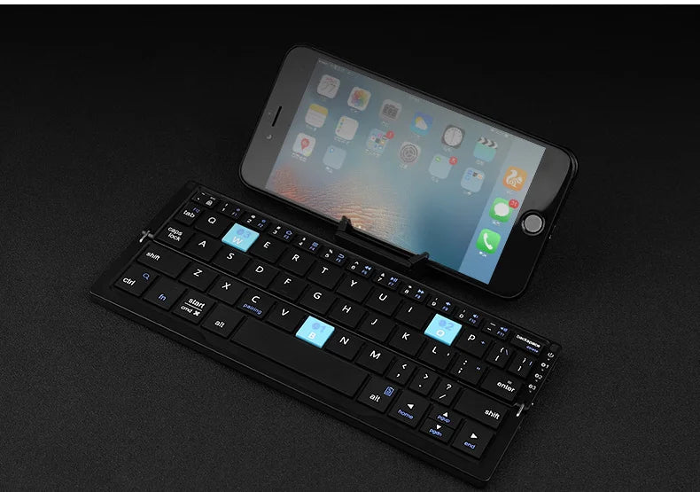 Ultra-Mini Folding Bluetooth Keyboard | 3-Device Wireless Pocket Keyboard