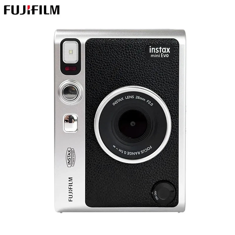 FUJIFILM Instax Mini EVO Instant Film Retro Camera Black , Brown Bare Metal Imaging Retro For 3 Inches Photographic Paper