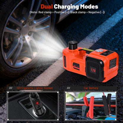 Flat tire? Fix it in minutes with this 3-in-1 electric car jack 🔧⚡