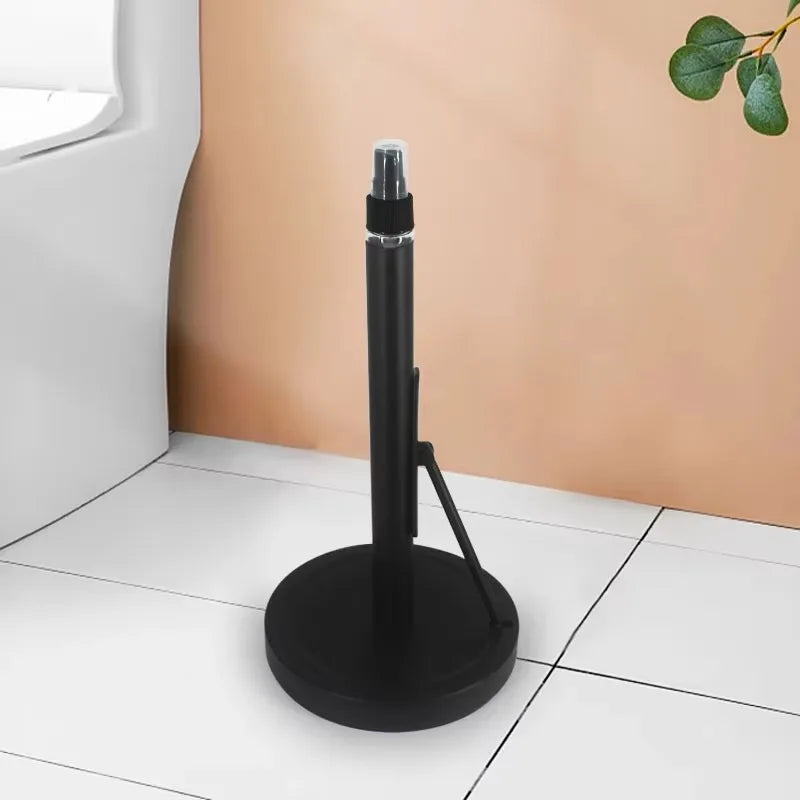Stainless steel tissue holder with spray bottle Modern freestanding tissue holder for home kitchens