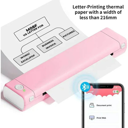 Ultra-Slim A4 Thermal Printer – Print Anywhere, Zero Ink Needed