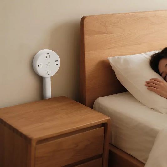 180° Electrical Outlet Extender – Bring the Plug to Your Sofa & Bedside ⚡