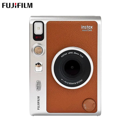 FUJIFILM Instax Mini EVO Instant Film Retro Camera Black , Brown Bare Metal Imaging Retro For 3 Inches Photographic Paper