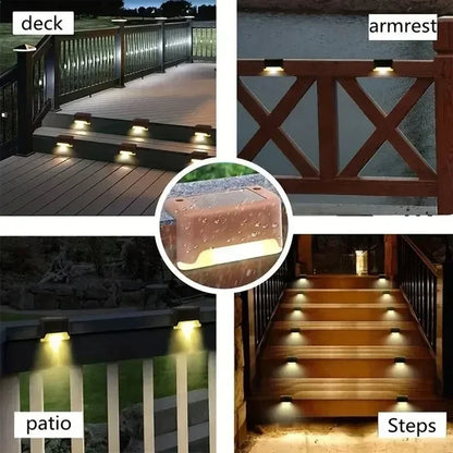 Solar LED Stair & Garden Lights IP45 – Wireless Automatic Lighting