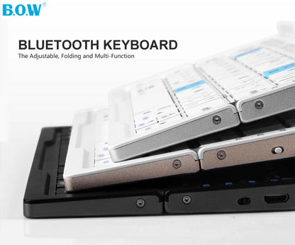 Ultra-Mini Folding Bluetooth Keyboard | 3-Device Wireless Pocket Keyboard