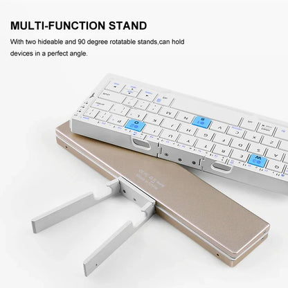 Ultra-Mini Folding Bluetooth Keyboard | 3-Device Wireless Pocket Keyboard
