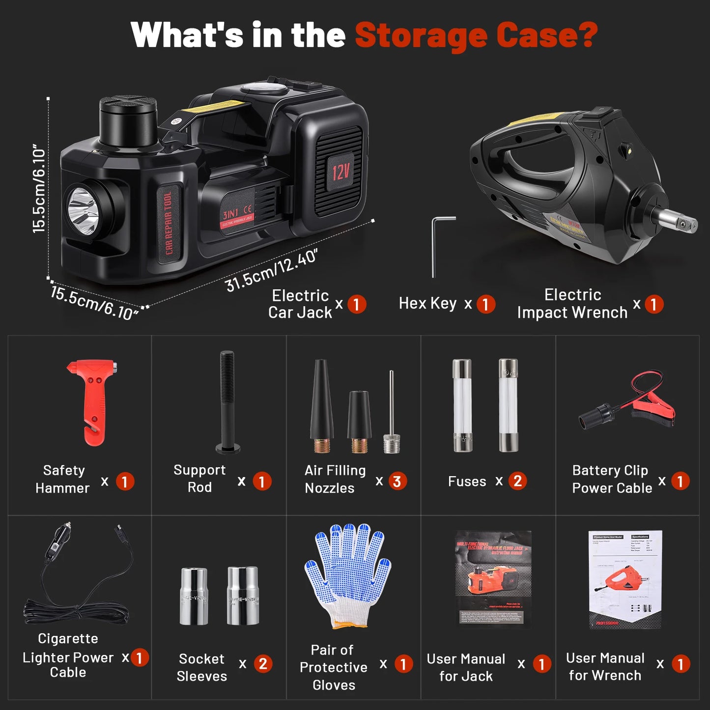 Flat tire? Fix it in minutes with this 3-in-1 electric car jack 🔧⚡