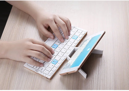 Ultra-Mini Folding Bluetooth Keyboard | 3-Device Wireless Pocket Keyboard